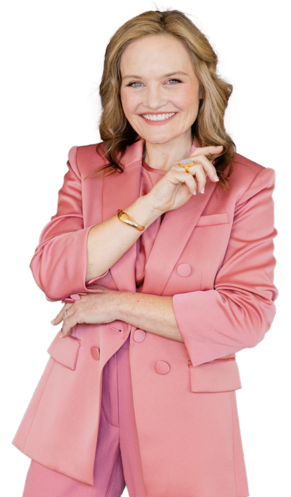 Confident Dr. MacCarthy, dentist turned happiness coach, modeling clarity and fulfillment for women dentists